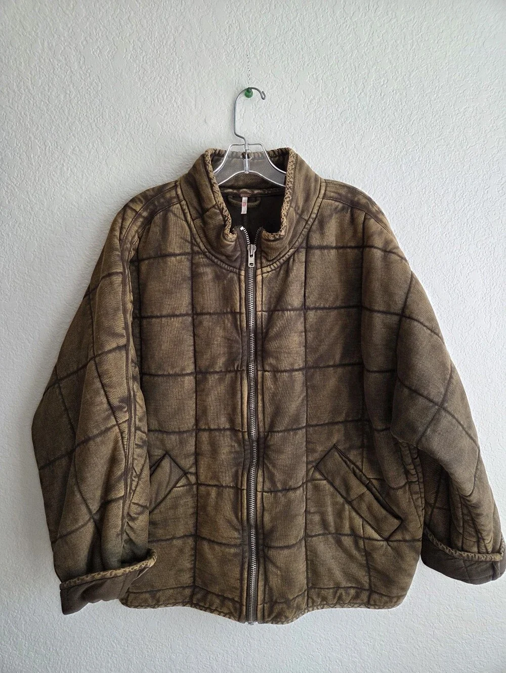 Free People Dolman Knit Quilted Jacket